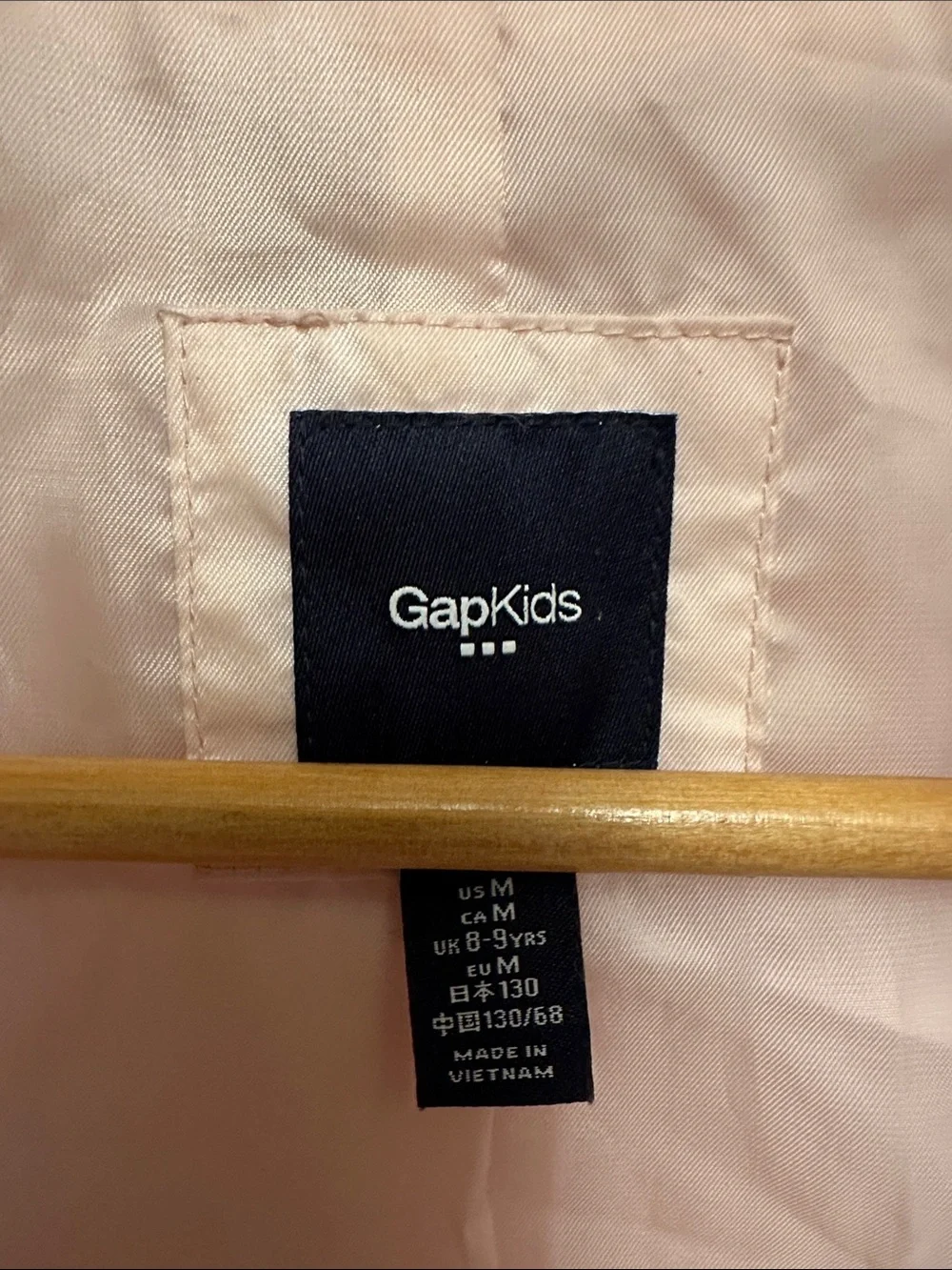 GAP Light Blush Faux Fur Cropped Jacket for Kids